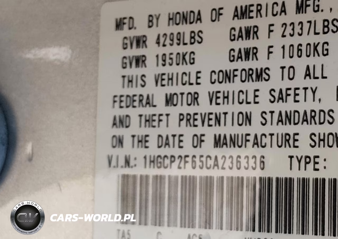 2012 Honda Accord 2.4 Se VIN:1HGCP2F65CA236336 - 9
