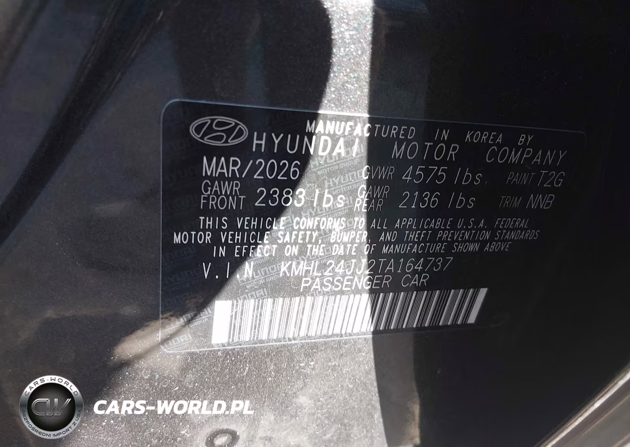 2026 Hyundai Sonata Hybrid Blue VIN:KMHL24JJ2TA164737 - 9