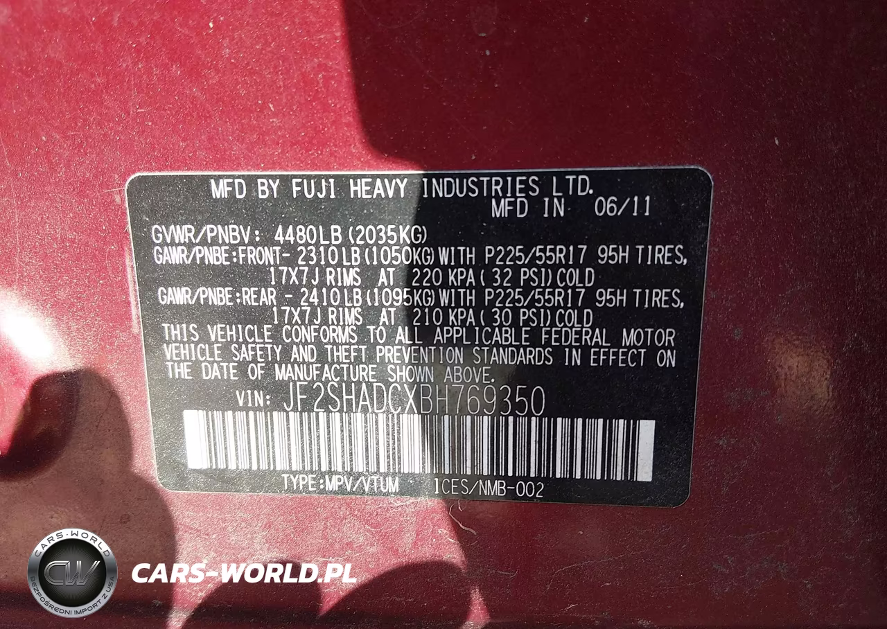 2011 Subaru Forester 2.5X Premium VIN:JF2SHADCXBH769350 - 9