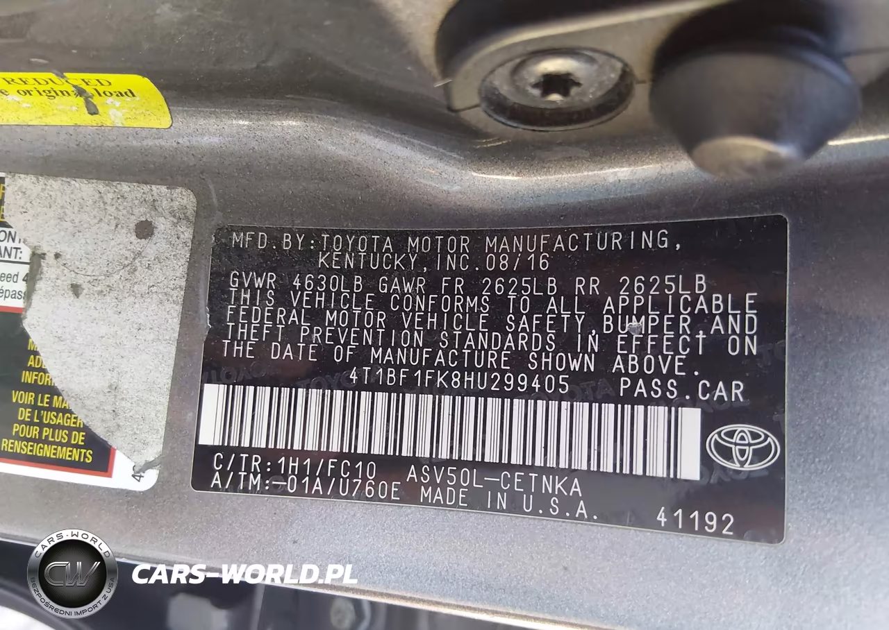 2017 Toyota Camry Le VIN:4T1BF1FK8HU299405 - 9