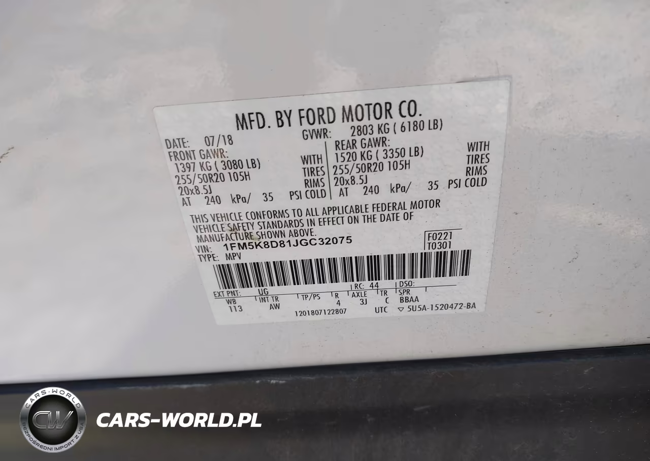 2018 Ford Explorer Xlt VIN:1FM5K8D81JGC32075 - 9