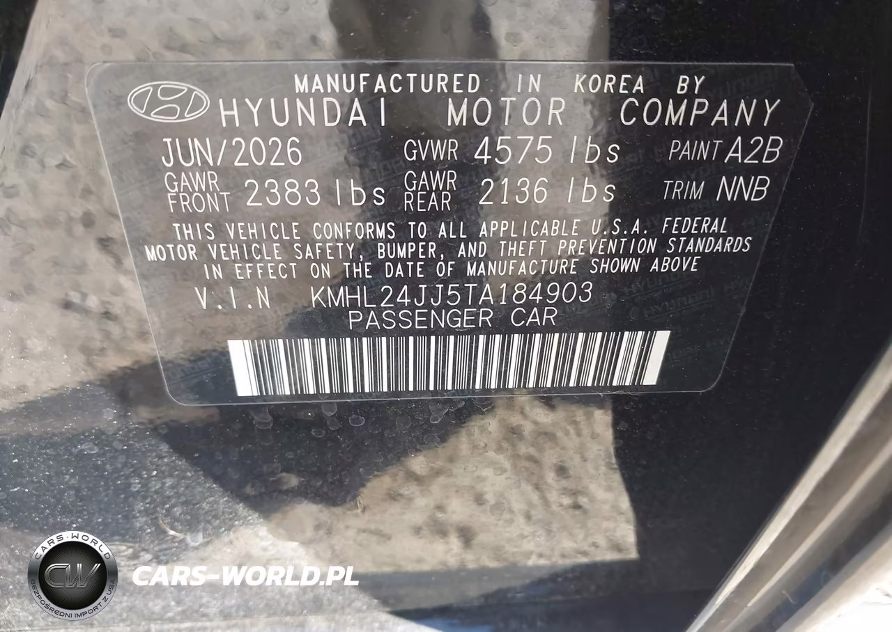 2026 Hyundai Sonata Hybrid-Blue VIN:KMHL24JJ5TA184903 - 9