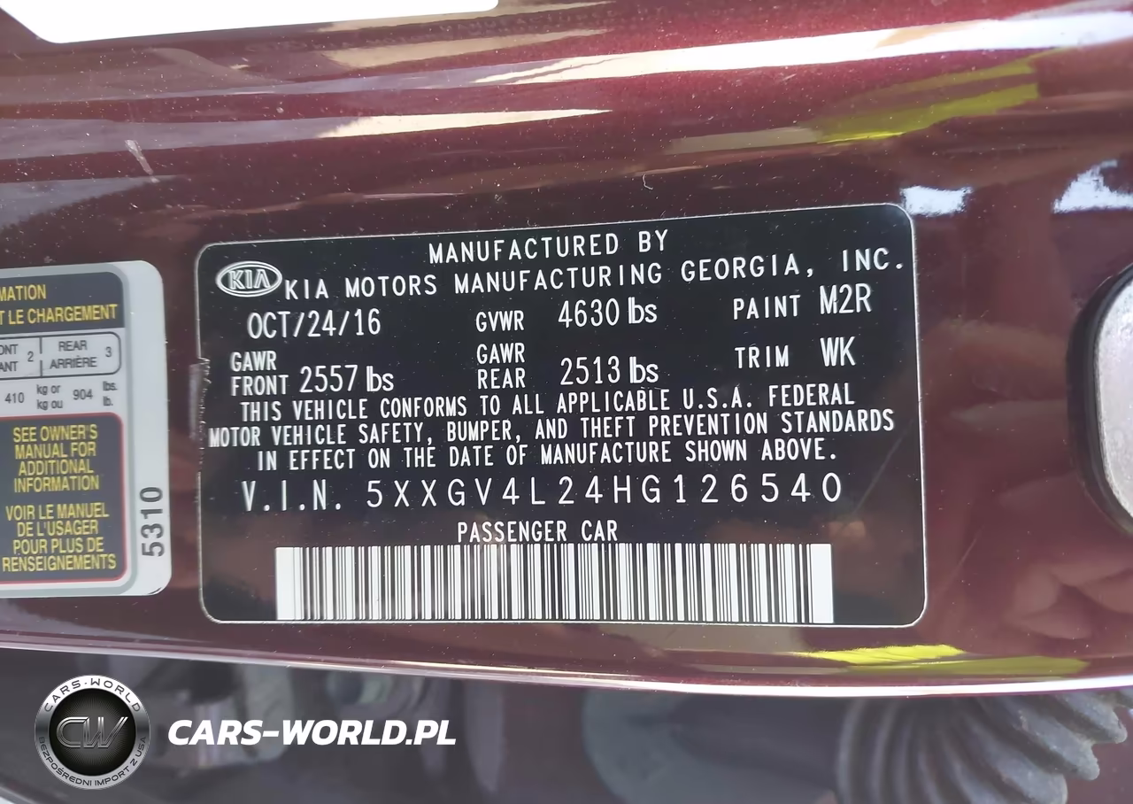2017 Kia Optima Sxl Turbo VIN:5XXGV4L24HG126540 - 9