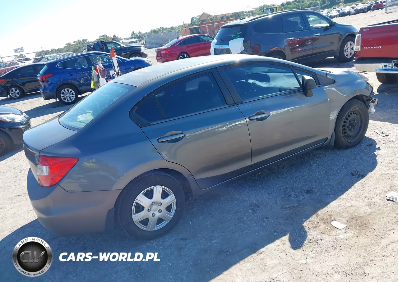 2012 Honda Civic Lx VIN:19XFB2F52CE099984 - 4