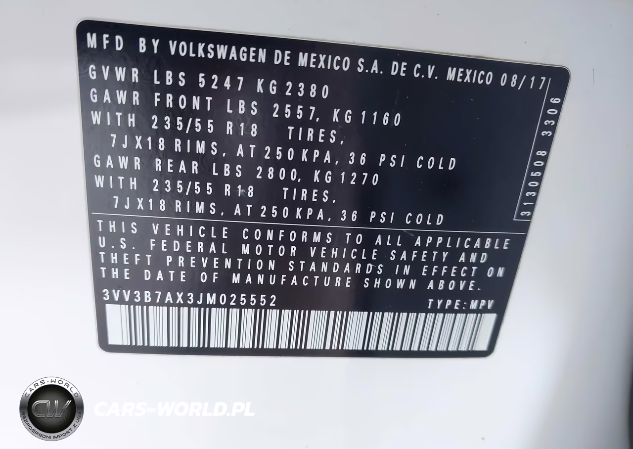2018 Volkswagen Tiguan Se-Sel VIN:3VV3B7AX3JM025552 - 9