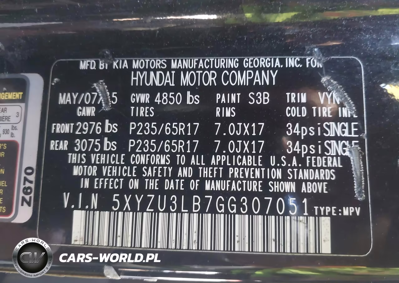 2016 Hyundai Santa Fe Sport VIN:5XYZU3LB7GG307051 - 9