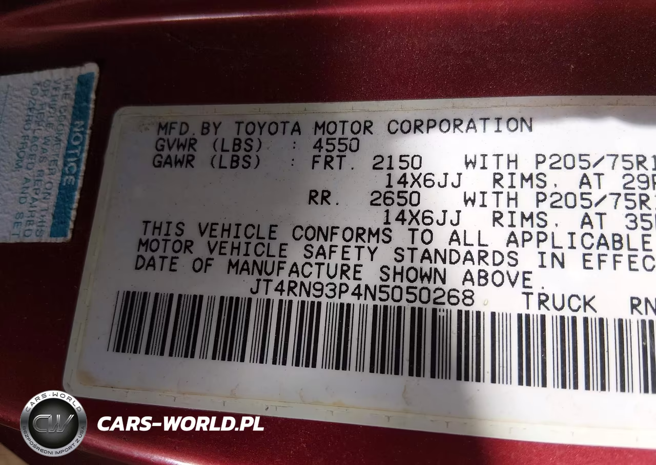 1992 Toyota Pickup 1-2 Ton Ex Lng Whlbse Dlx VIN:JT4RN93P4N5050268 - 9