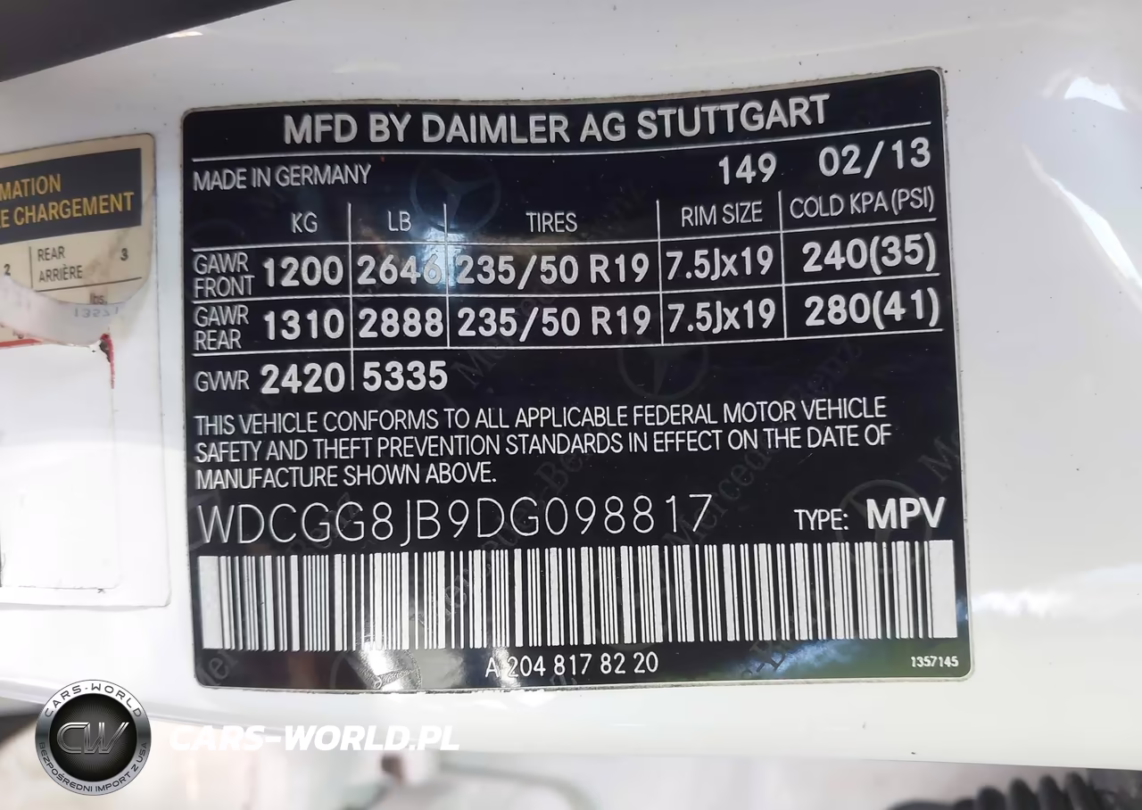 2013 Mercedes-Benz Glk 350 4Matic VIN:WDCGG8JB9DG098817 - 9