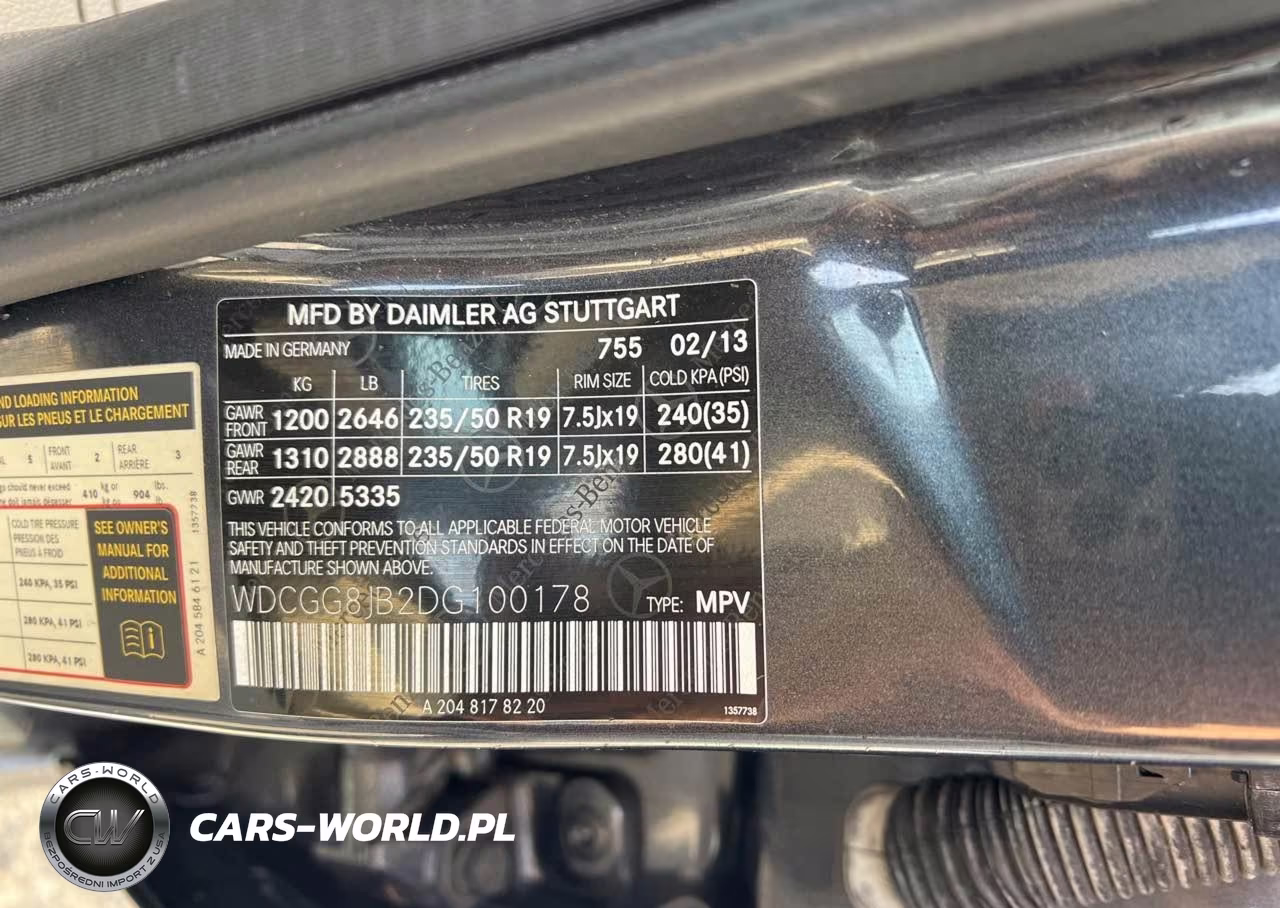 2013 Mercedes-Benz Glk 350 4Matic VIN:WDCGG8JB2DG100178 - 9