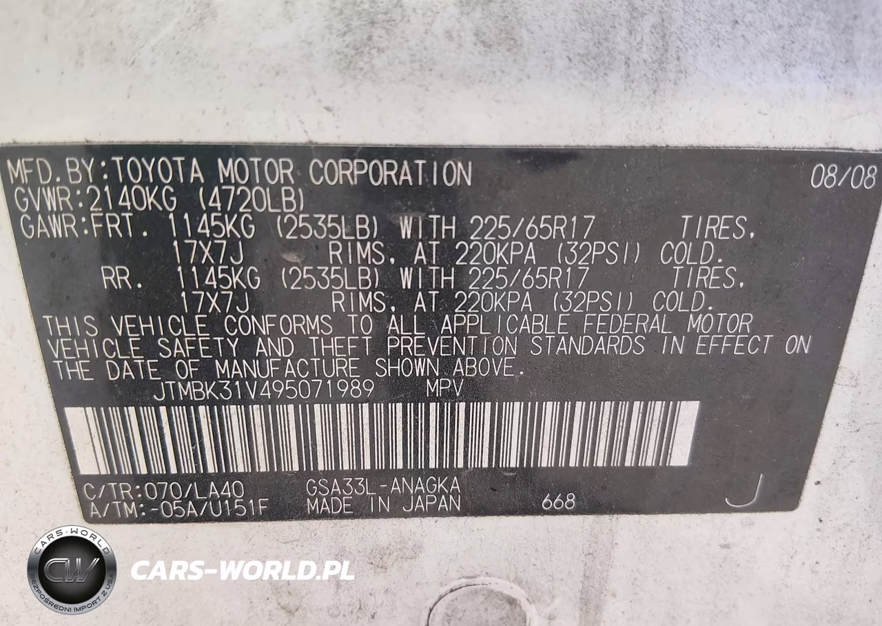 2009 Toyota Rav4 Limited V6 VIN:JTMBK31V495071989 - 9