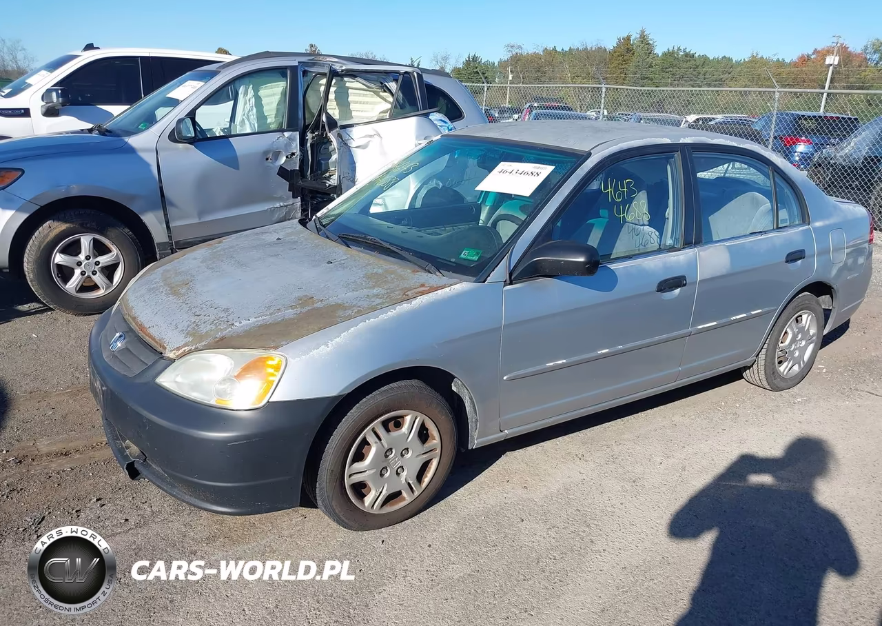 2001 Honda Civic Lx VIN:2HGES16561H610881 - 2