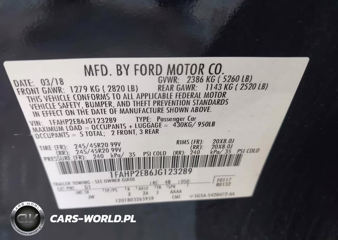 2018 Ford Taurus Sel VIN:1FAHP2E86JG123289 - 9