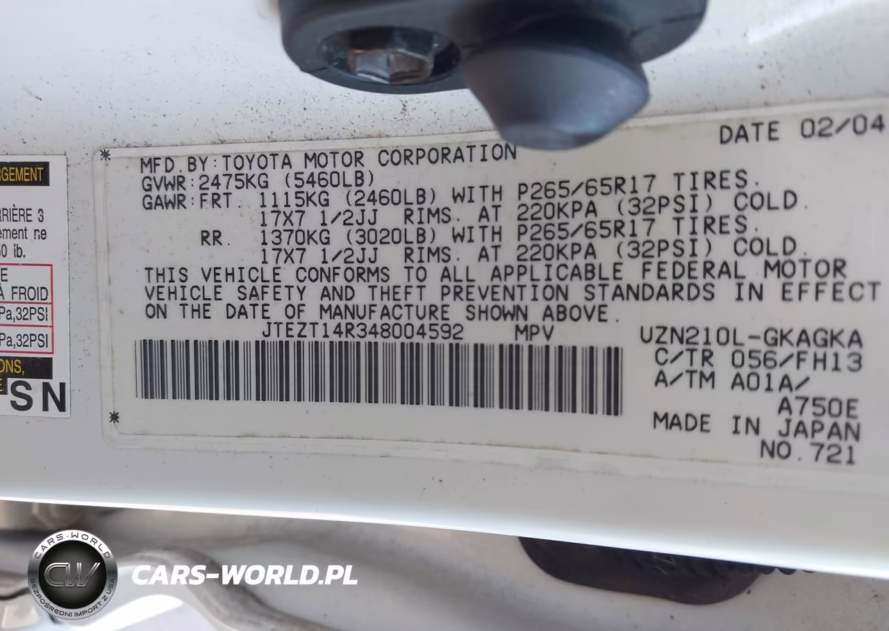 2004 Toyota 4Runner Sr5-Sport VIN:JTEZT14R348004592 - 9