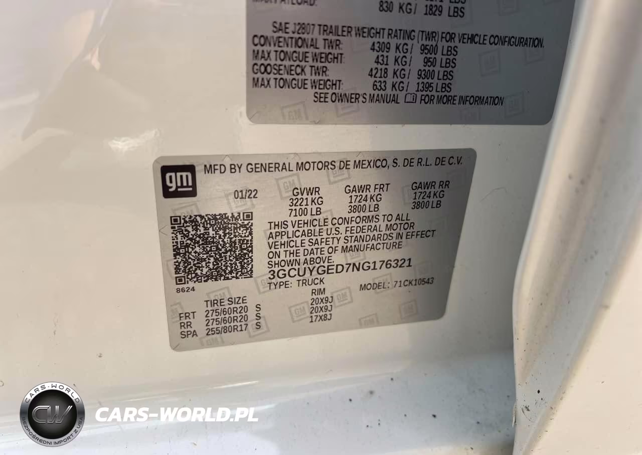 2022 Chevrolet Silverado 1500 Ltd 4Wd Short Bed Ltz VIN:3GCUYGED7NG176321 - 9