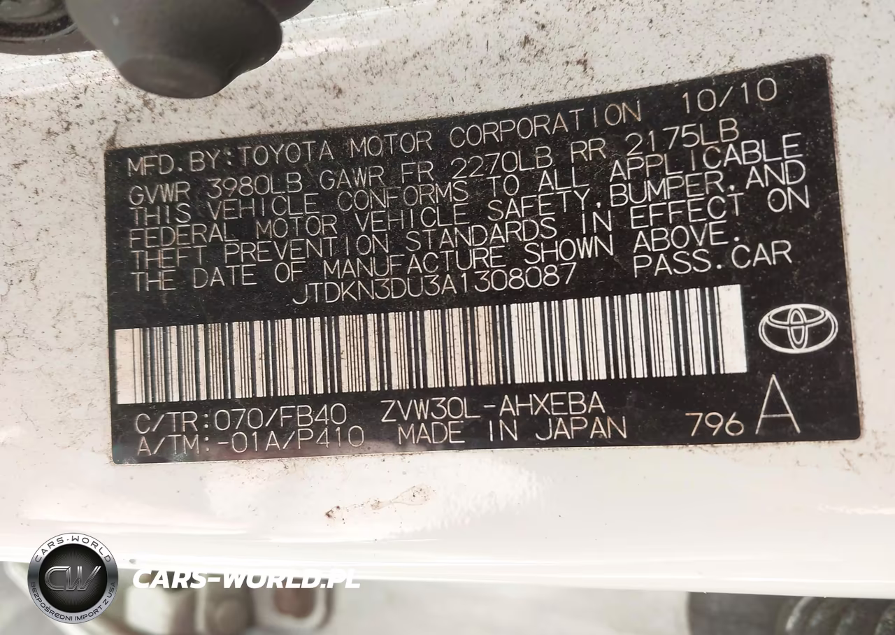 2010 Toyota Prius Ii VIN:JTDKN3DU3A1308087 - 9
