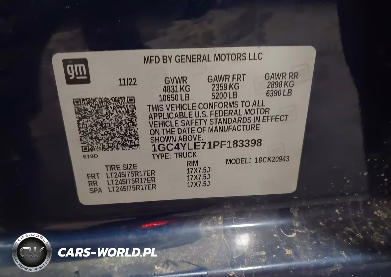 2023 Chevrolet Silverado 2500Hd 4Wd Long Bed Wt VIN:1GC4YLE71PF183398 - 9