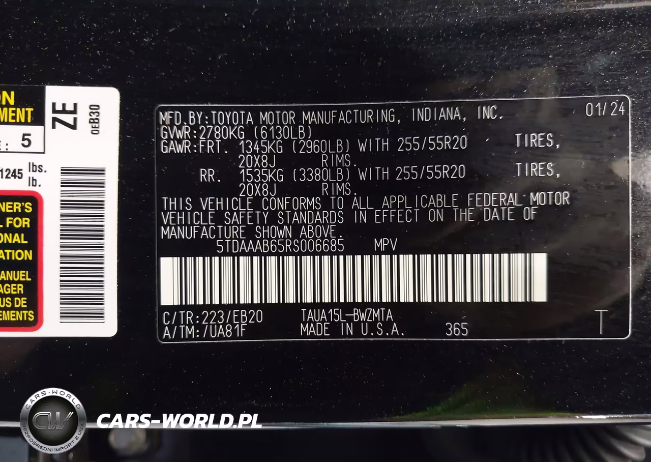 2024 Lexus Tx 350 Premium VIN:5TDAAAB65RS006685 - 9