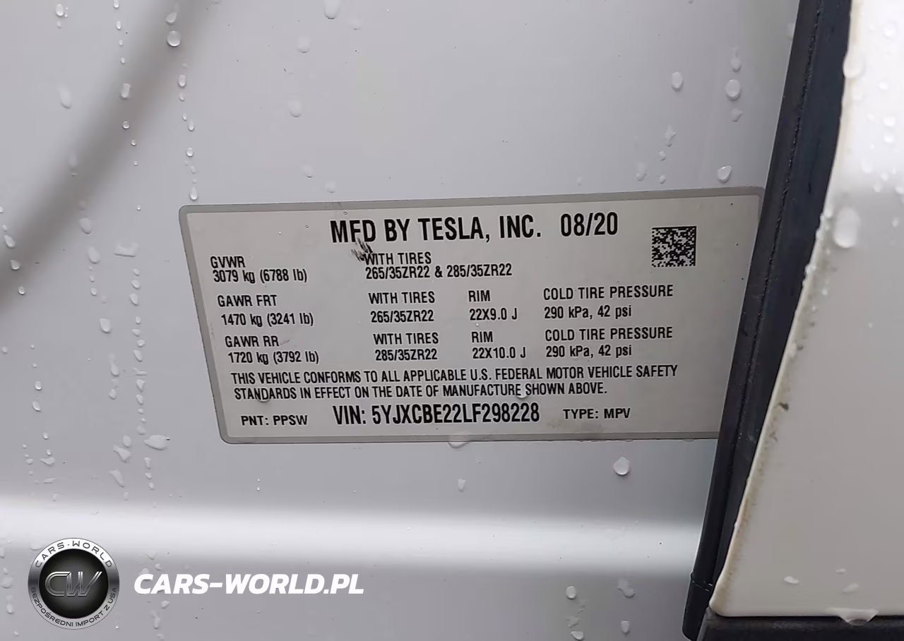 2020 Tesla Model X VIN:5YJXCBE22LF298228 - 9