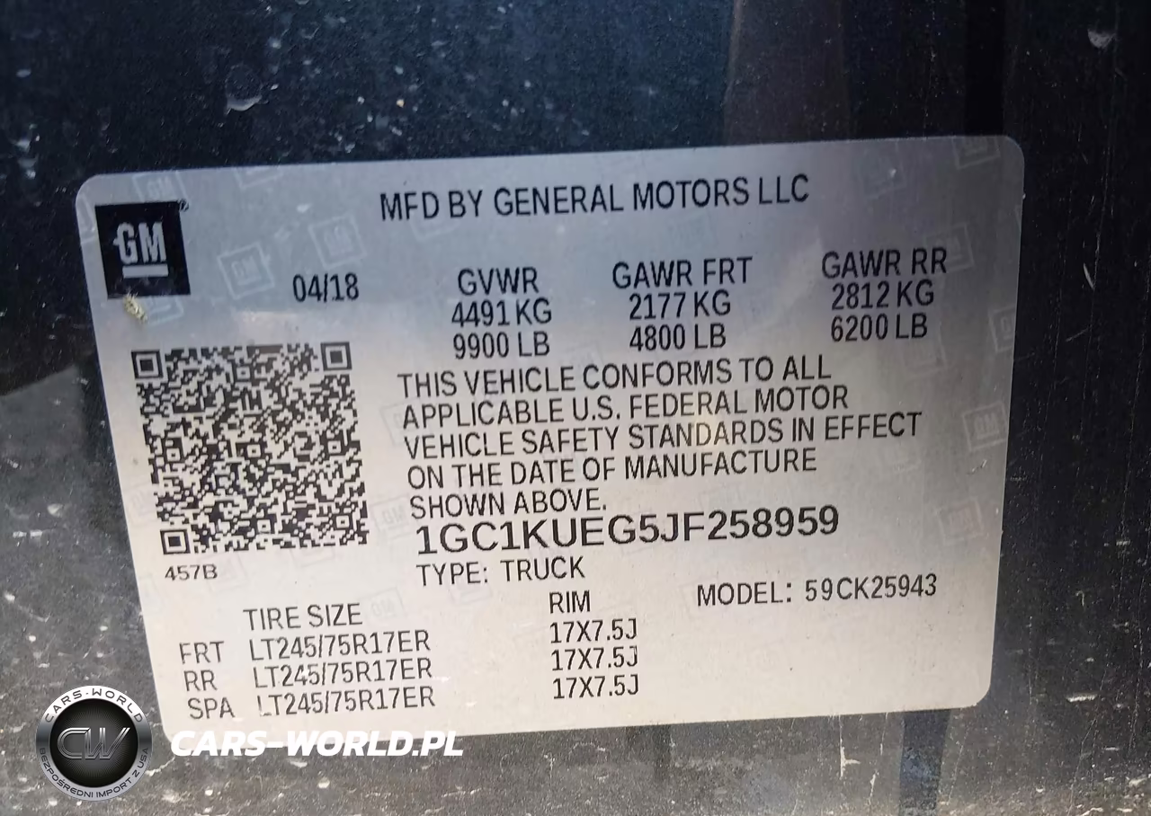 2018 Chevrolet Silverado K2500 Heavy Duty VIN:1GC1KUEG5JF258959 - 9