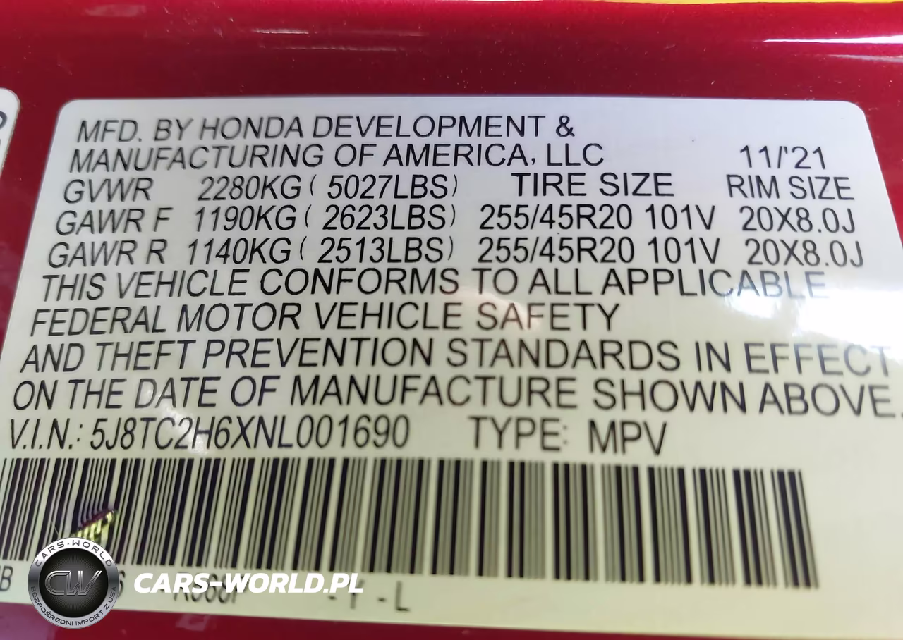 2022 Acura Rdx A-Spec Package VIN:5J8TC2H6XNL001690 - 9
