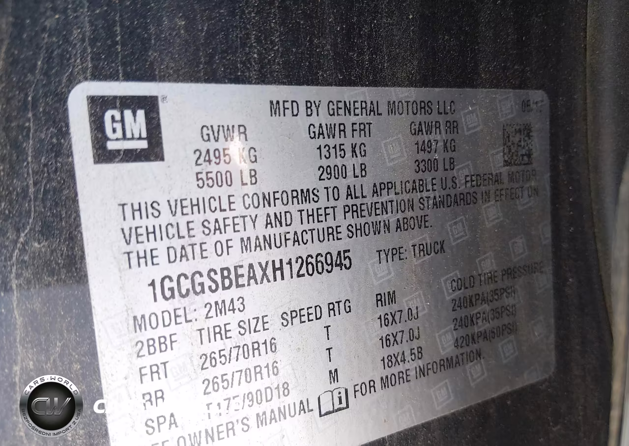 2017 Chevrolet Colorado VIN:1GCGSBEAXH1266945 - 9