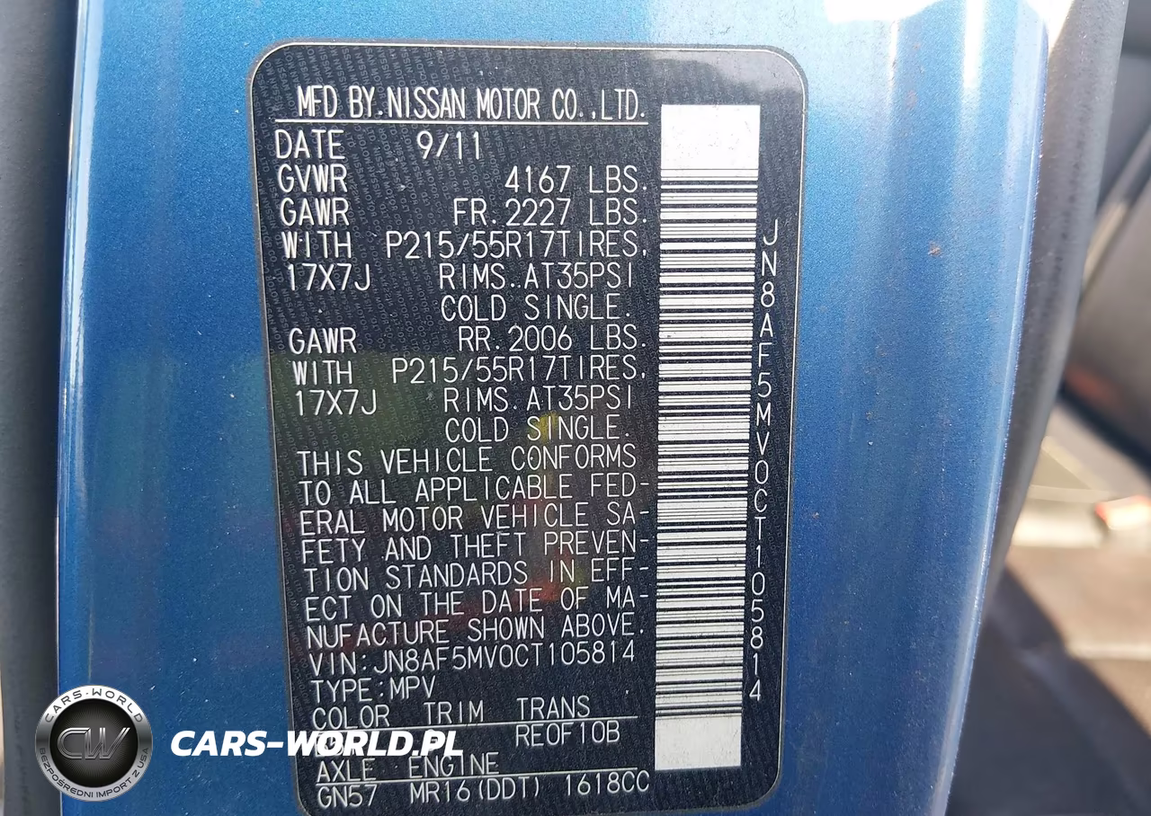 2012 Nissan Juke S-Sv-Sl VIN:JN8AF5MV0CT105814 - 9