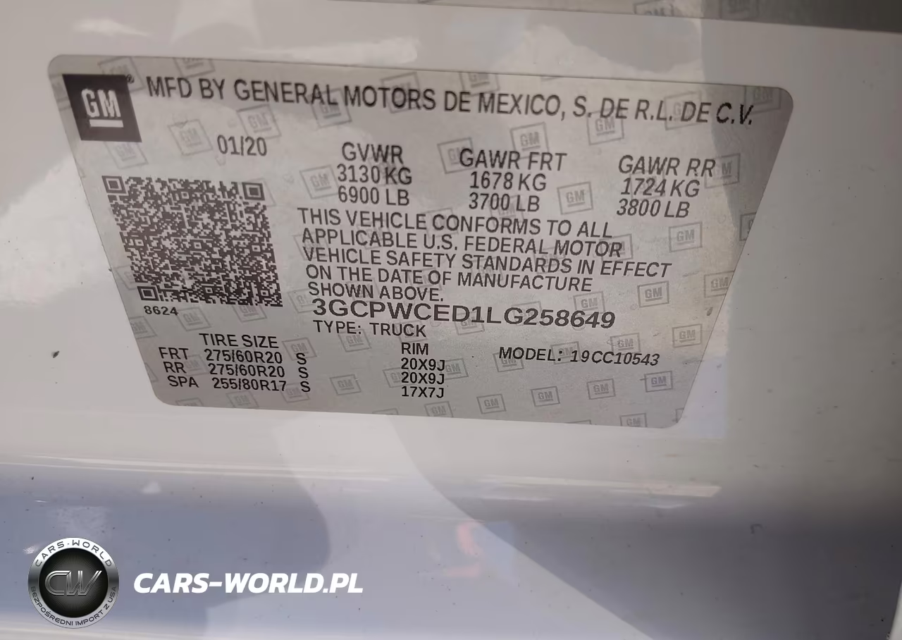 2020 Chevrolet Silverado C1500 Lt VIN:3GCPWCED1LG258649 - 9