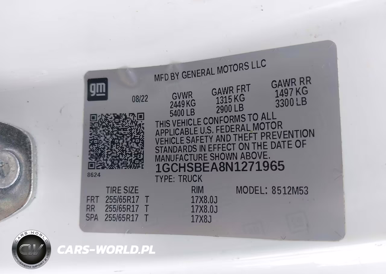 2022 Chevrolet Colorado 2Wd Long Box Wt VIN:1GCHSBEA8N1271965 - 9