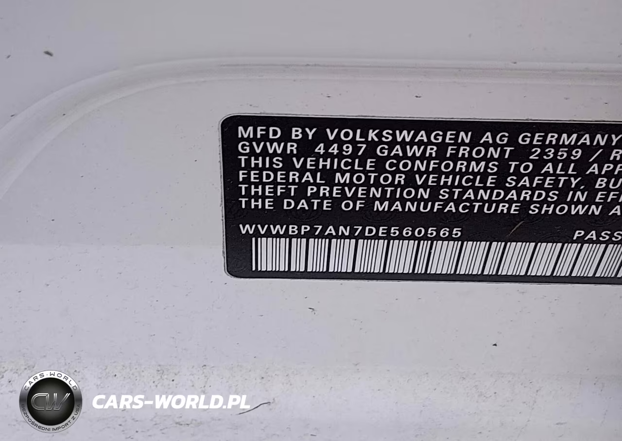 2013 Volkswagen Cc 2.0T R-Line-2.0T Sport-2.0T Sport Plus VIN:WVWBP7AN7DE560565 - 9