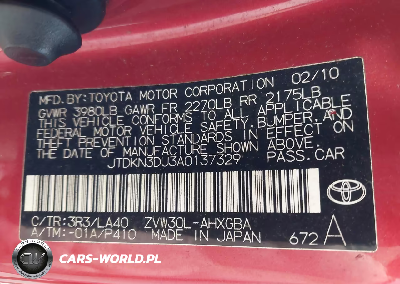 2010 Toyota Prius Iv VIN:JTDKN3DU3A0137329 - 9
