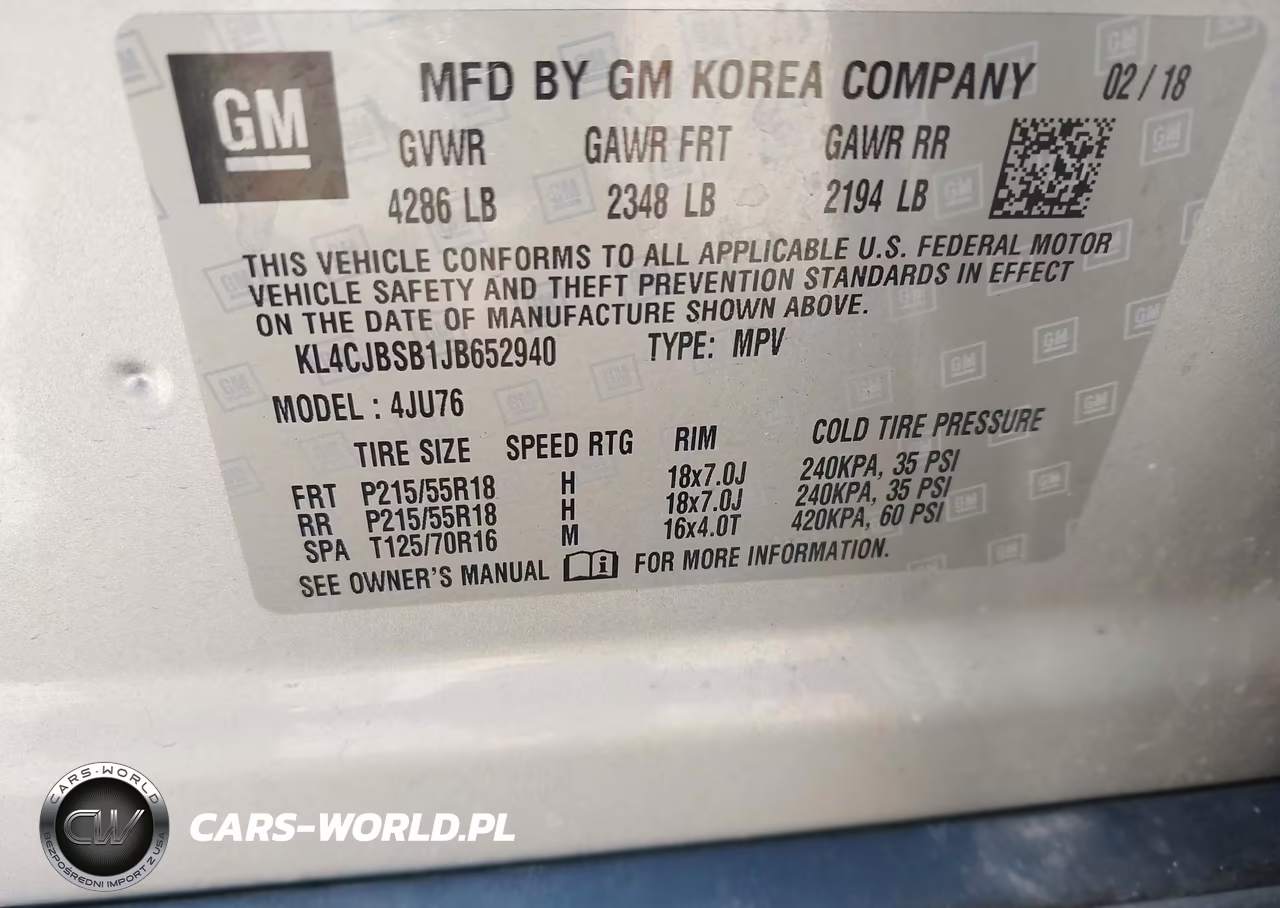 2018 Buick Encore Preferred Ii VIN:KL4CJBSB1JB652940 - 9