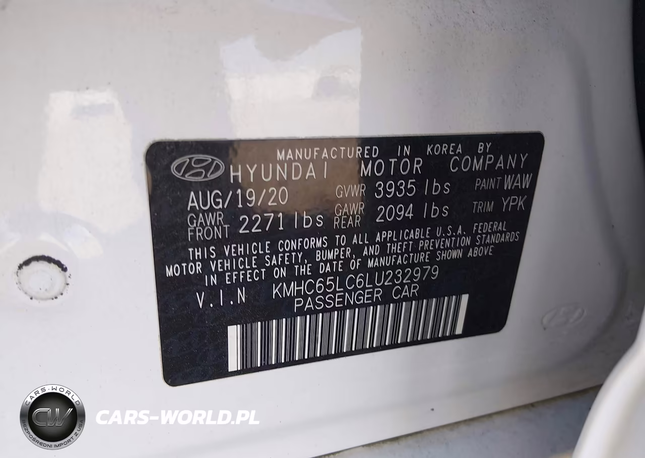 2020 Hyundai Ioniq Hybrid Blue VIN:KMHC65LC6LU232979 - 9
