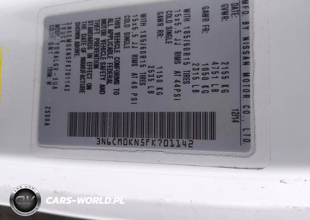 2015 Nissan Nv200 Sv VIN:3N6CM0KN5FK701142 - 9