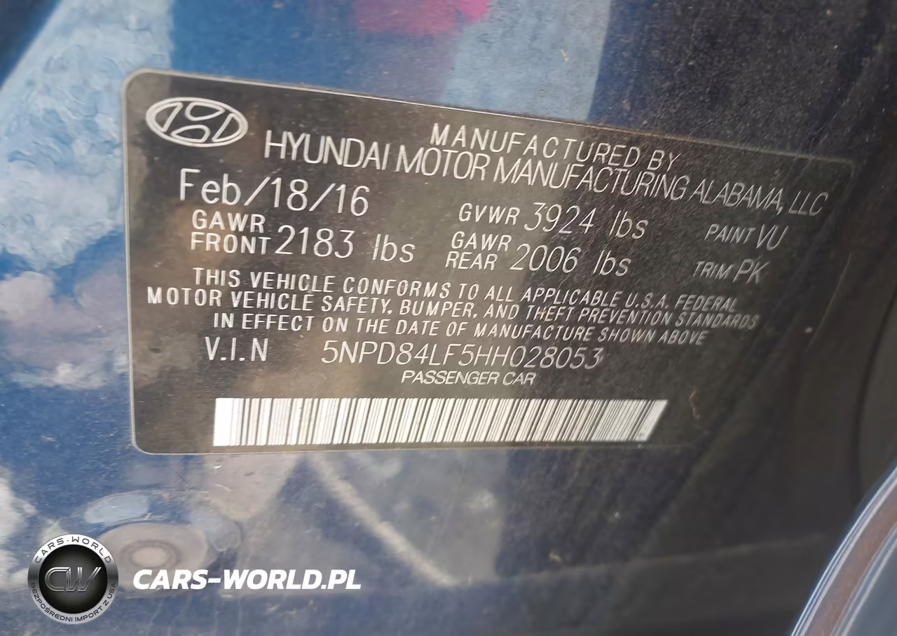 2017 Hyundai Elantra Se VIN:5NPD84LF5HH028053 - 9