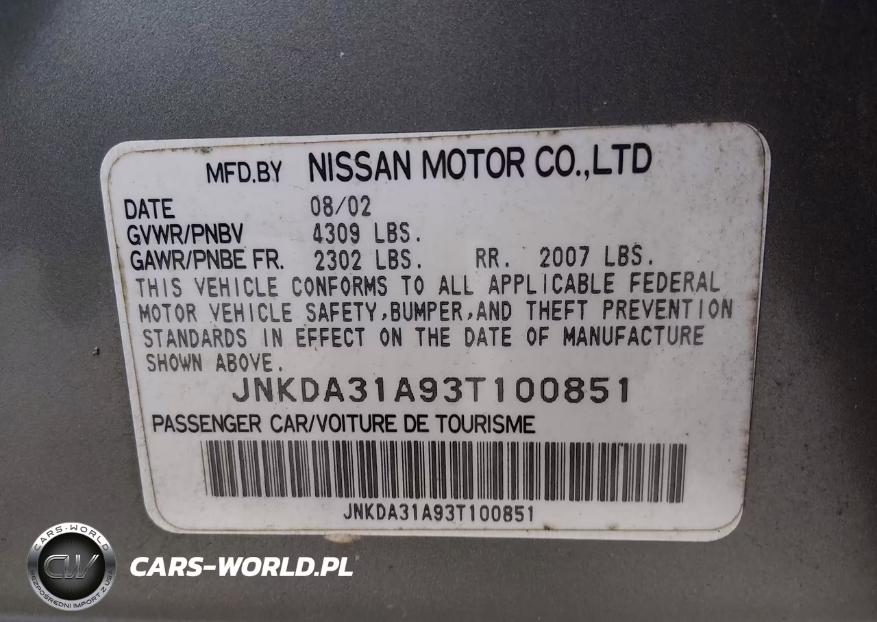 2003 Infiniti I35 Luxury VIN:JNKDA31A93T100851 - 9