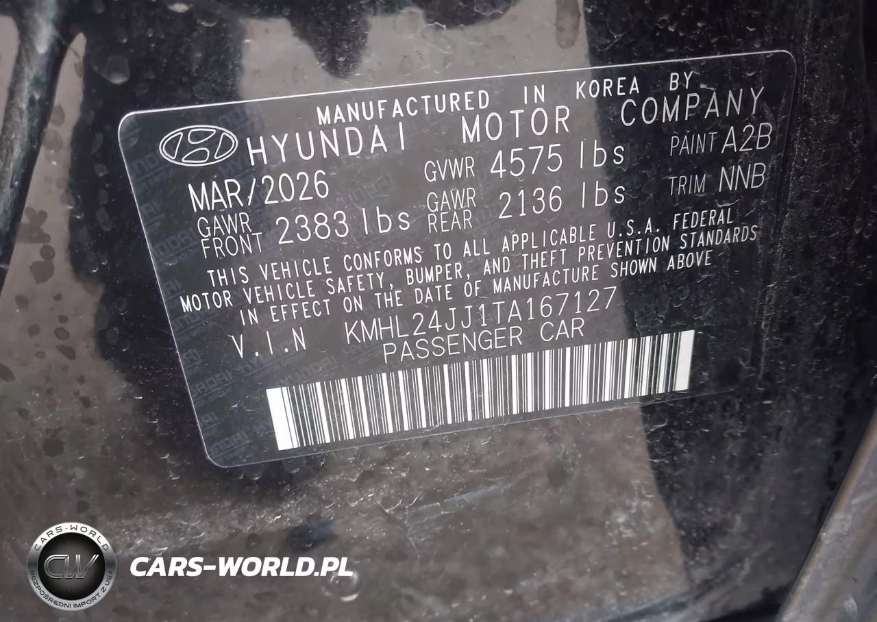 2026 Hyundai Sonata Hybrid Blue VIN:KMHL24JJ1TA167127 - 9