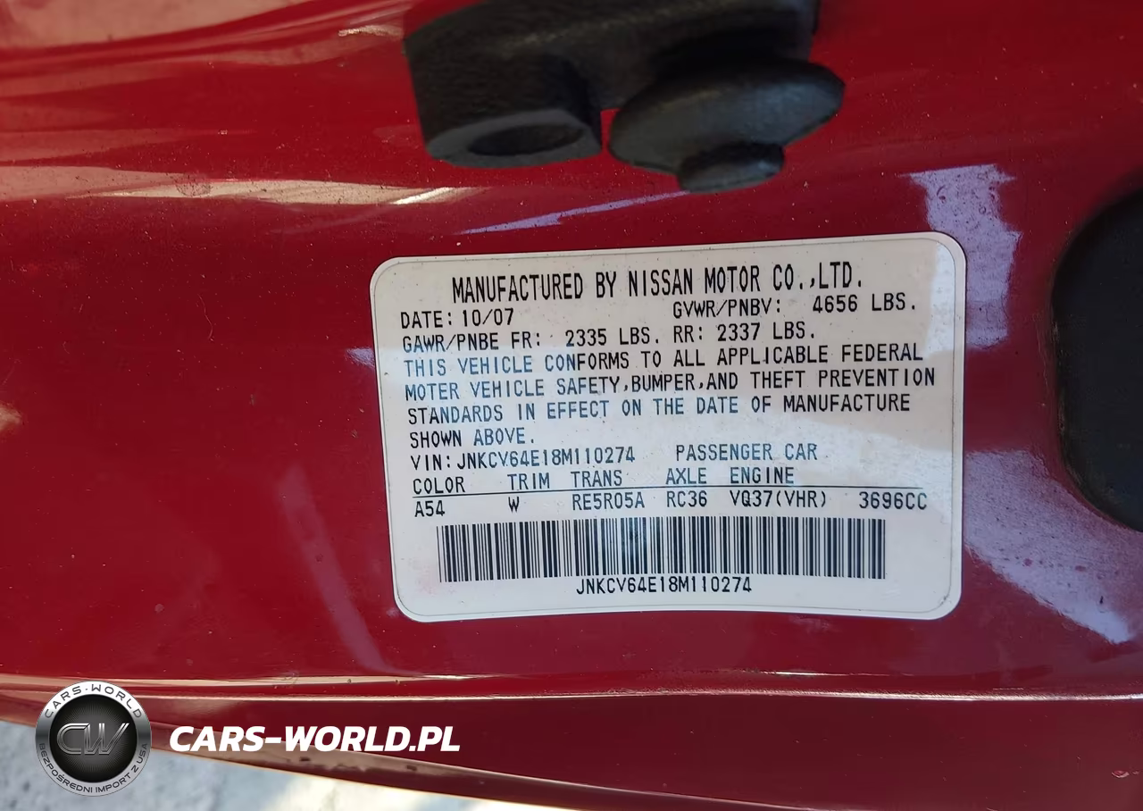 2008 Infiniti G37 Journey VIN:JNKCV64E18M110274 - 9
