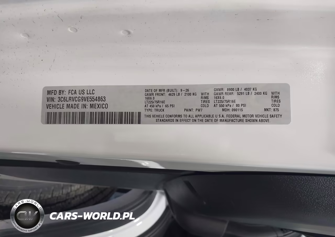 2027 Ram Promaster VIN:3C6LRVCG9VE554863 - 9
