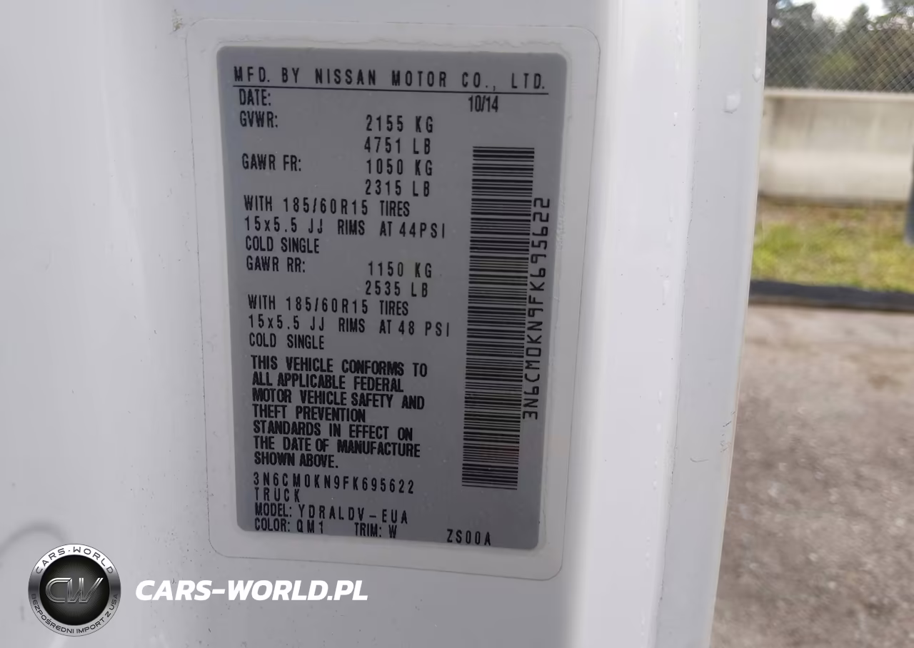 2015 Nissan Nv200 S VIN:3N6CM0KN9FK695622 - 9