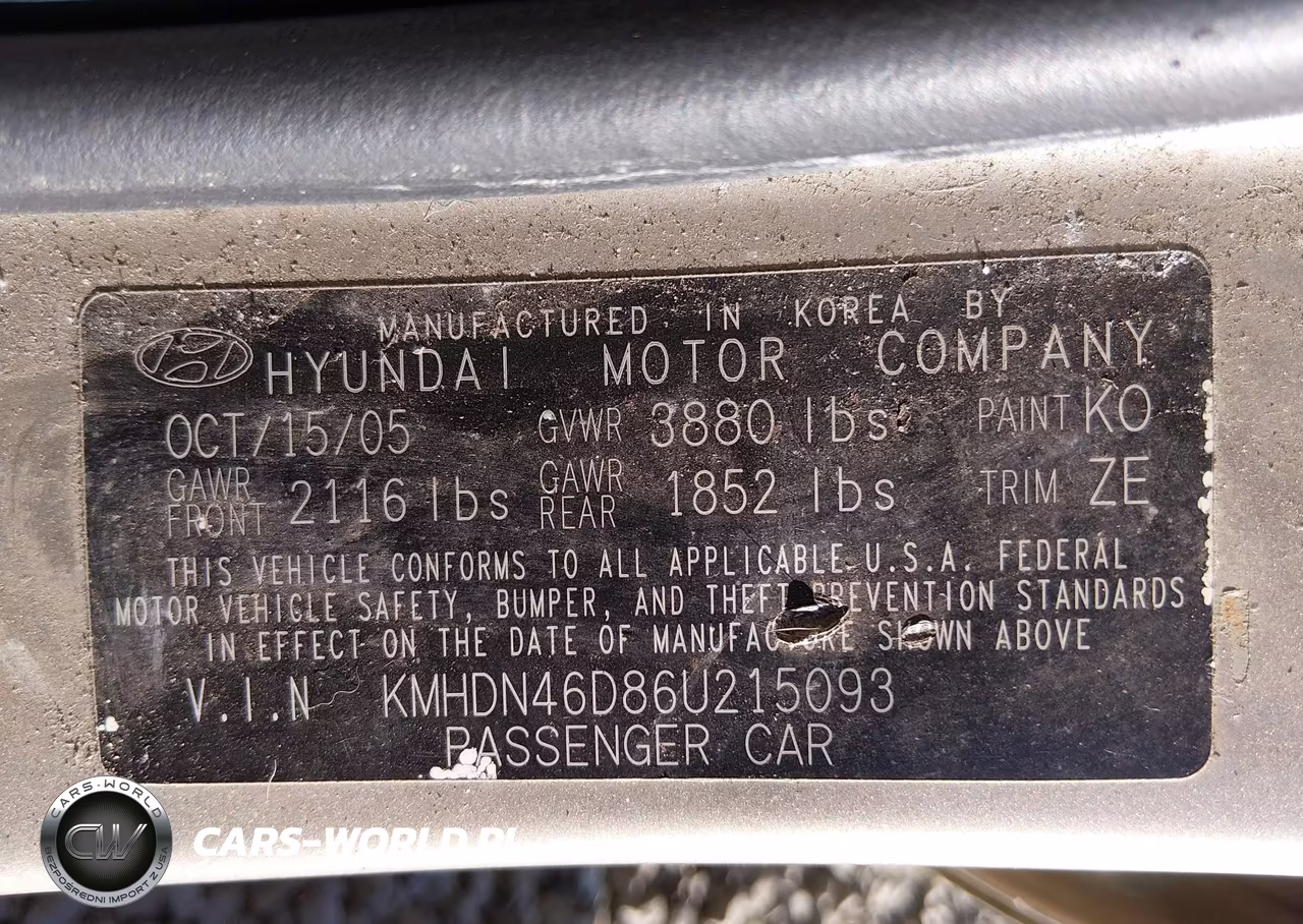 2006 Hyundai Elantra Gls-Limited VIN:KMHDN46D86U215093 - 9