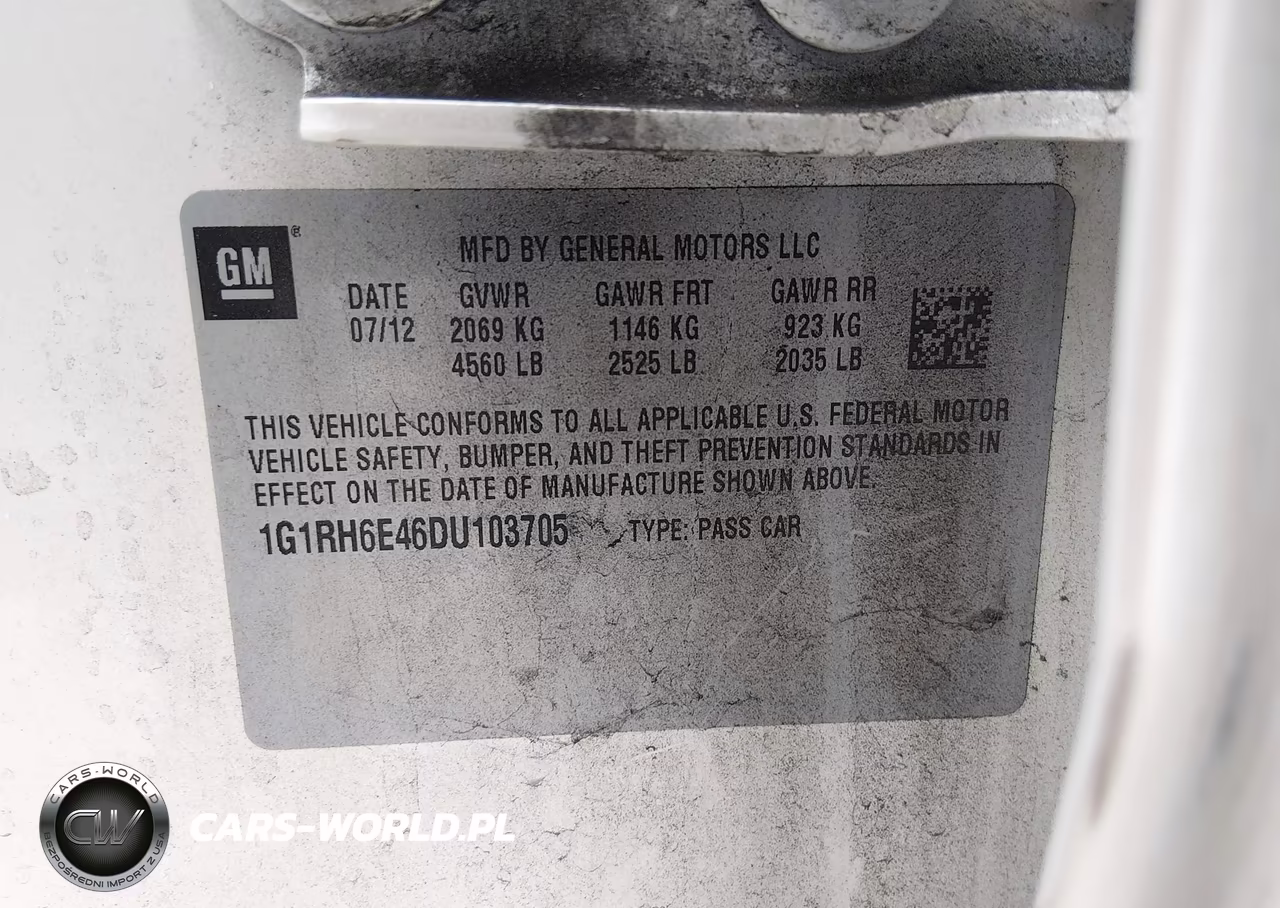 2013 Chevrolet Volt VIN:1G1RH6E46DU103705 - 9