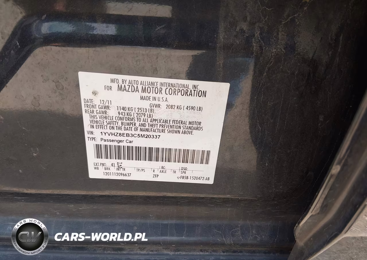 2012 Mazda Mazda6 S Touring Plus VIN:1YVHZ8EB3C5M20337 - 9