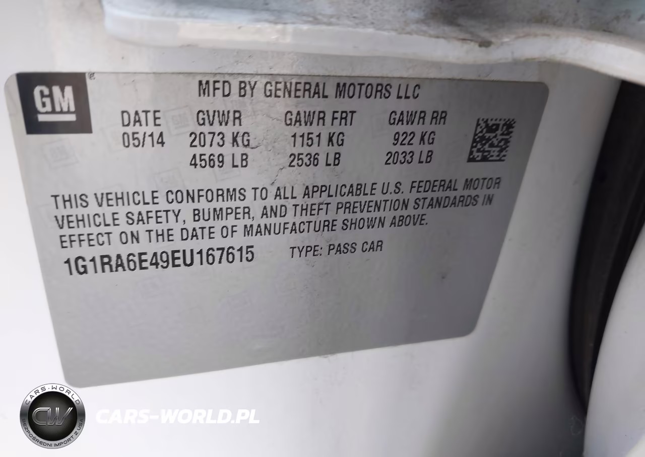 2014 Chevrolet Volt VIN:1G1RA6E49EU167615 - 9