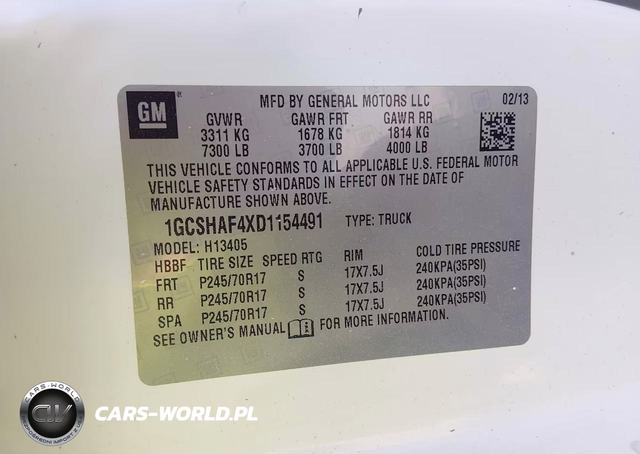 2013 Chevrolet Express 1500 Work Van VIN:1GCSHAF4XD1154491 - 9