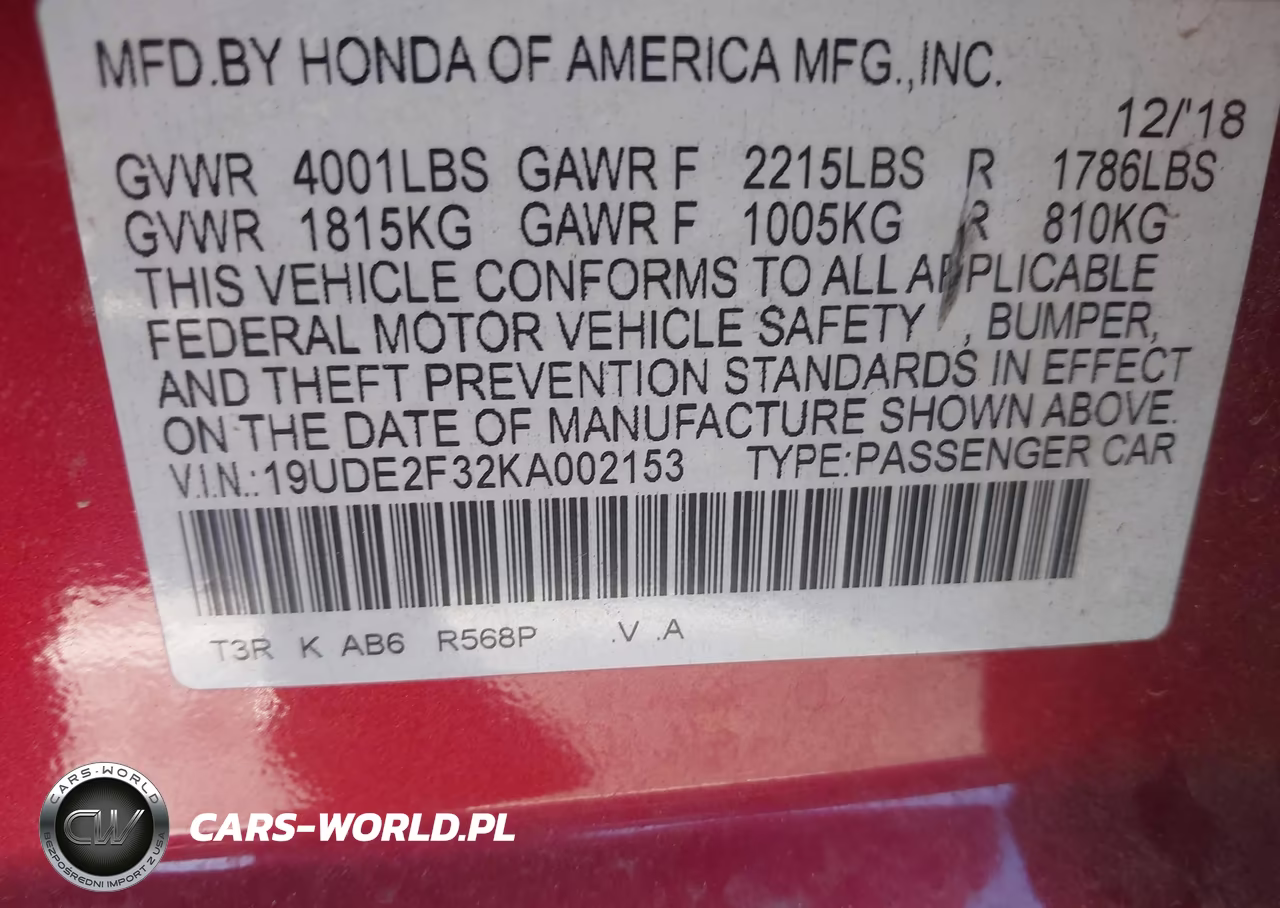 2019 Acura Ilx Standard VIN:19UDE2F32KA002153 - 9