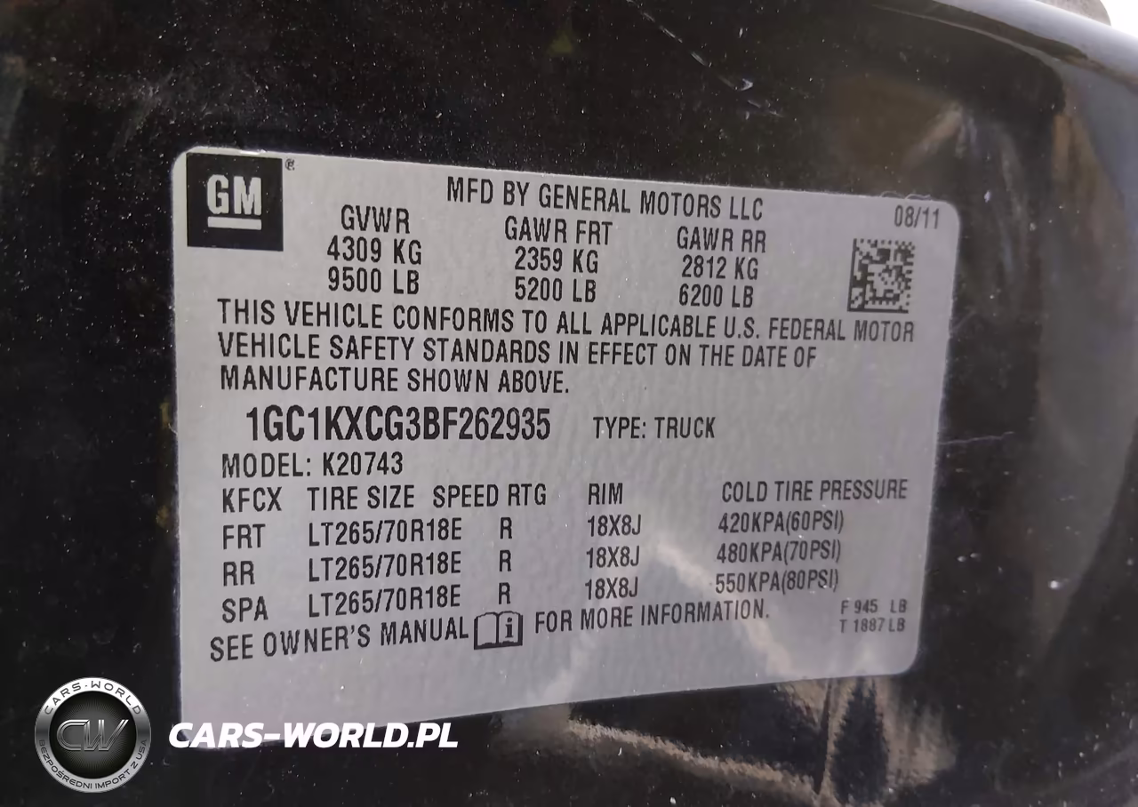 2011 Chevrolet Silverado 2500Hd Lt VIN:1GC1KXCG3BF262935 - 9