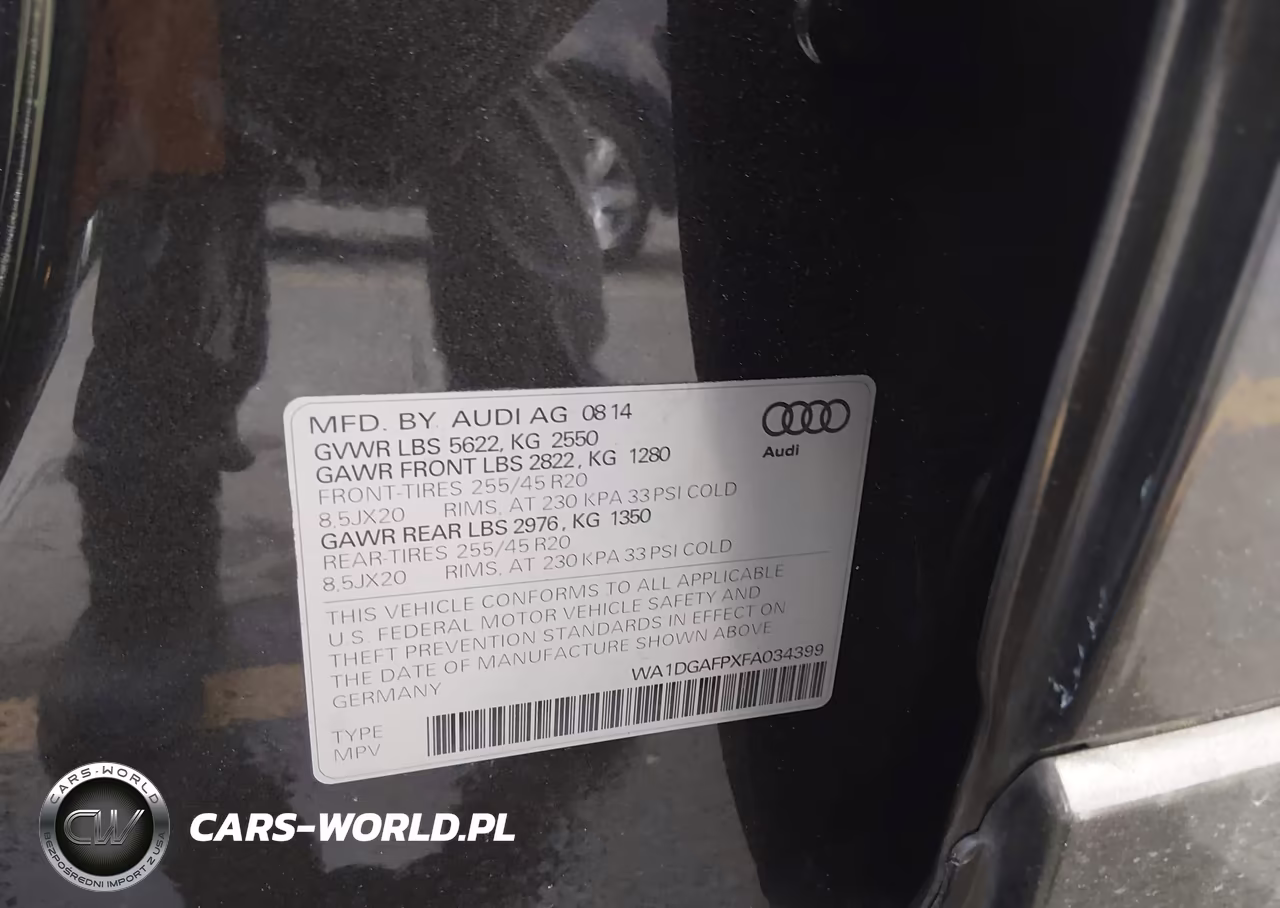2015 Audi Q5 3.0T Premium Plus VIN:WA1DGAFPXFA034399 - 9