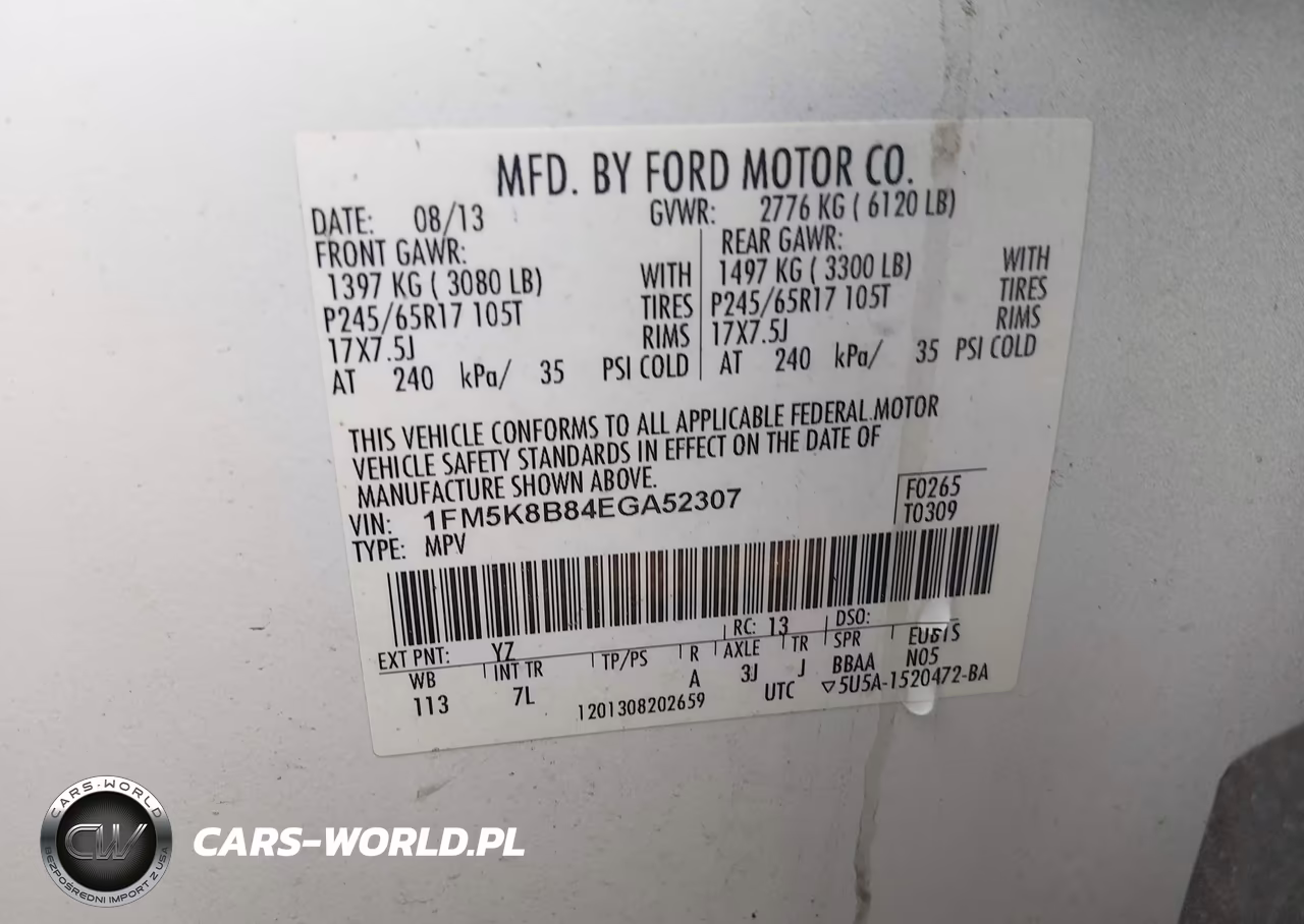 2014 Ford Explorer VIN:1FM5K8B84EGA52307 - 9