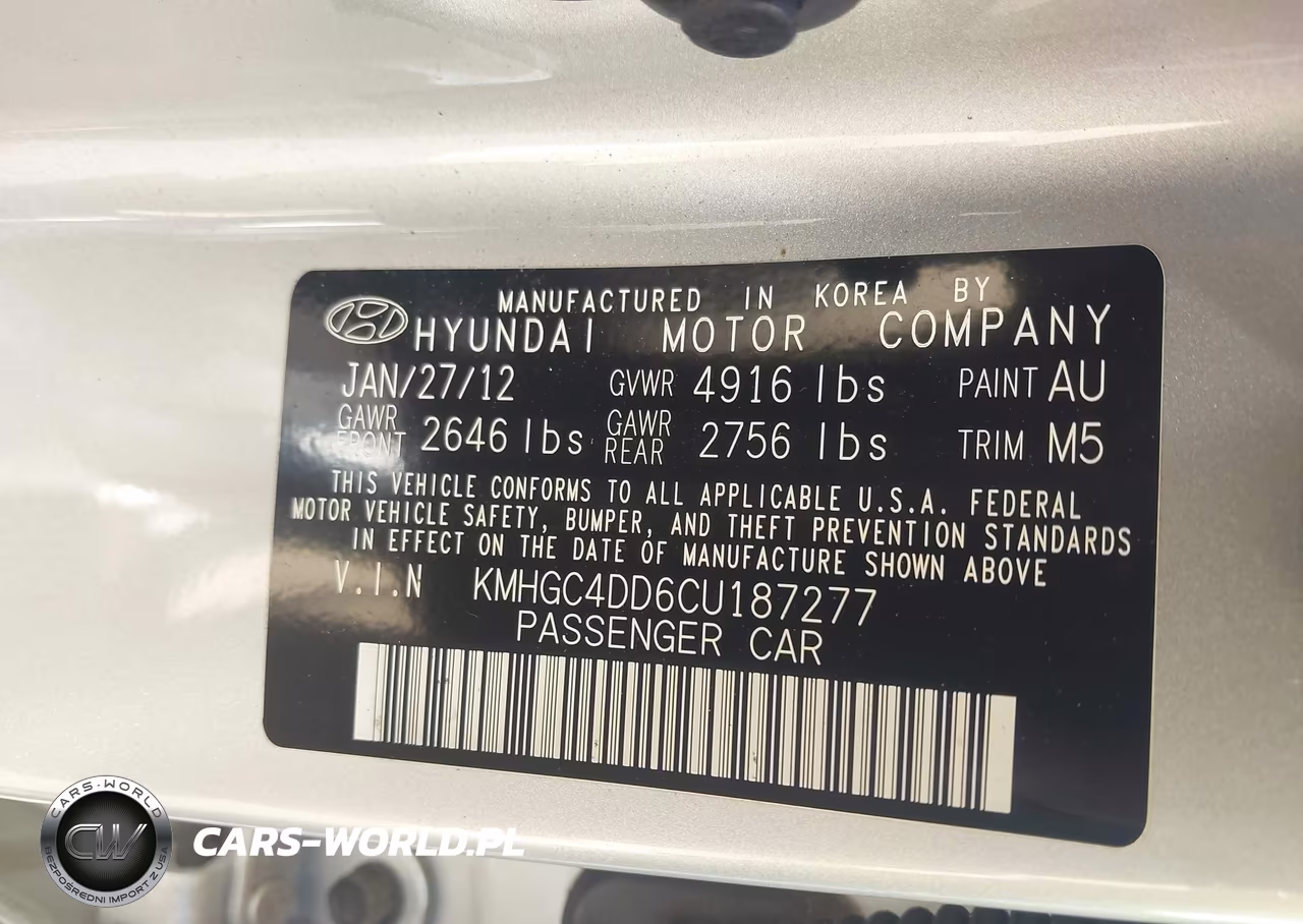 2012 Hyundai Genesis 3.8 VIN:KMHGC4DD6CU187277 - 9