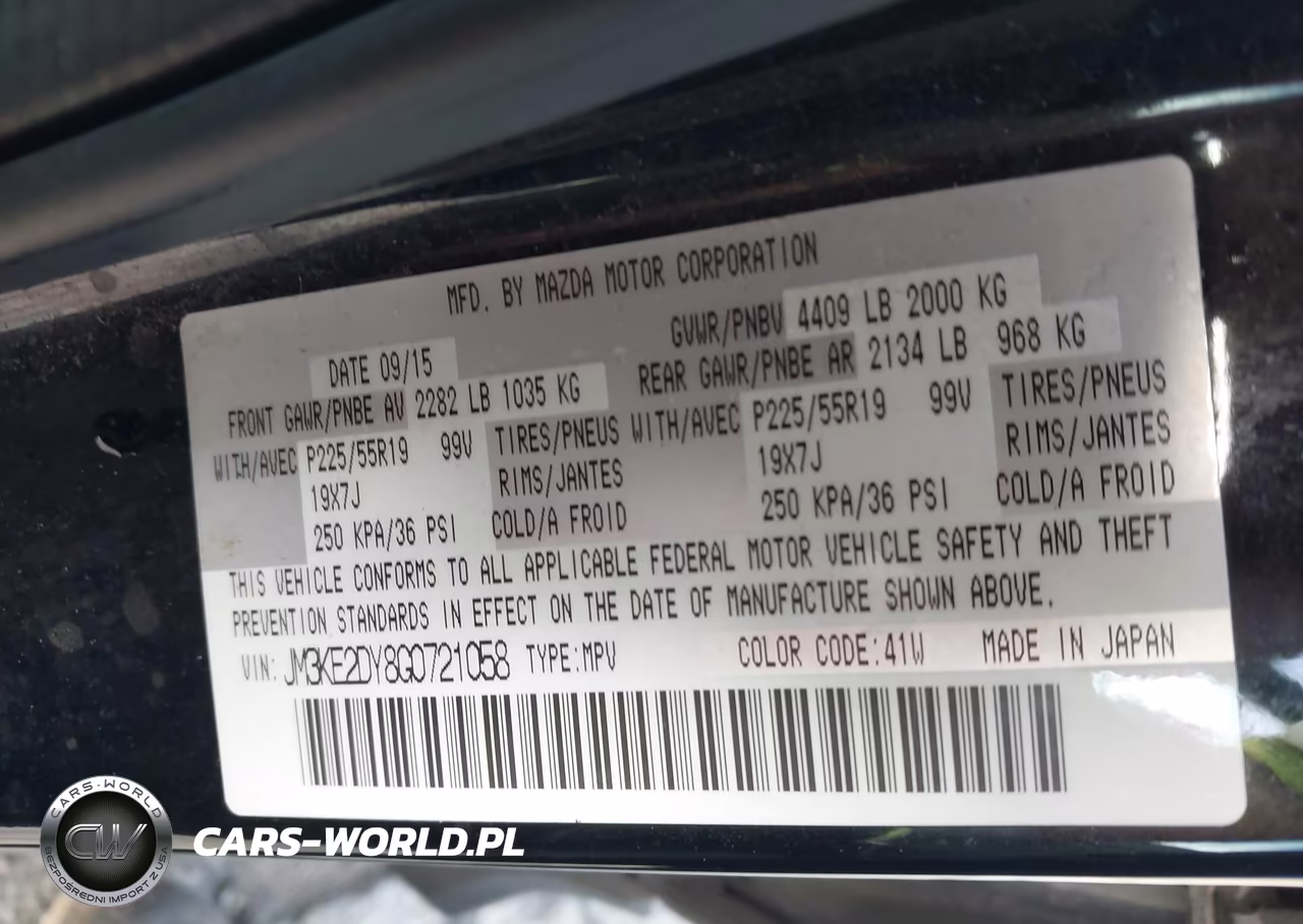 2016 Mazda Cx-5 Grand Touring VIN:JM3KE2DY8G0721058 - 9